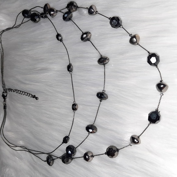 Gorgeous faceted stone beaded multistrand necklace - Picture 5 of 12